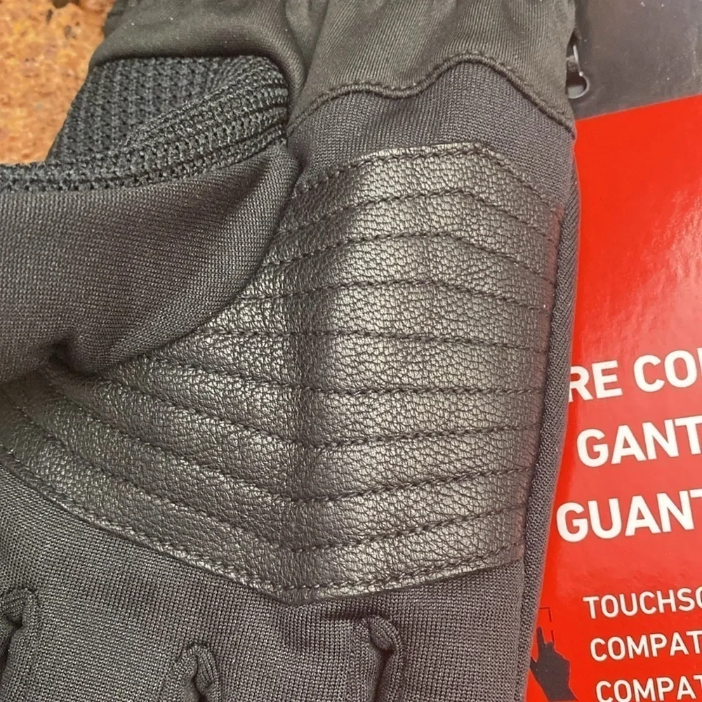 NWT Spyder Core Conduct Gloves 3M Thinsulate touchscreen compatible leather L - Picture 3 of 9